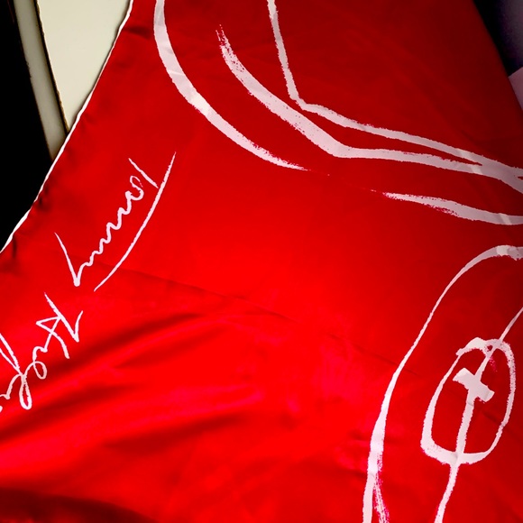 Tommy Hilfiger large pure silk scarf - Picture 2 of 5